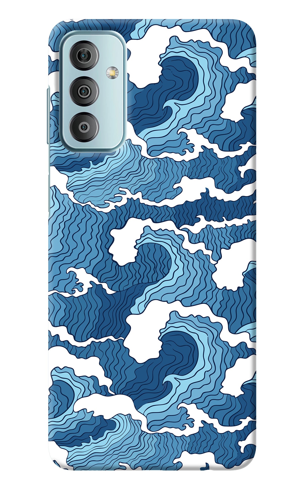 Blue Waves Samsung F23 5G Back Cover