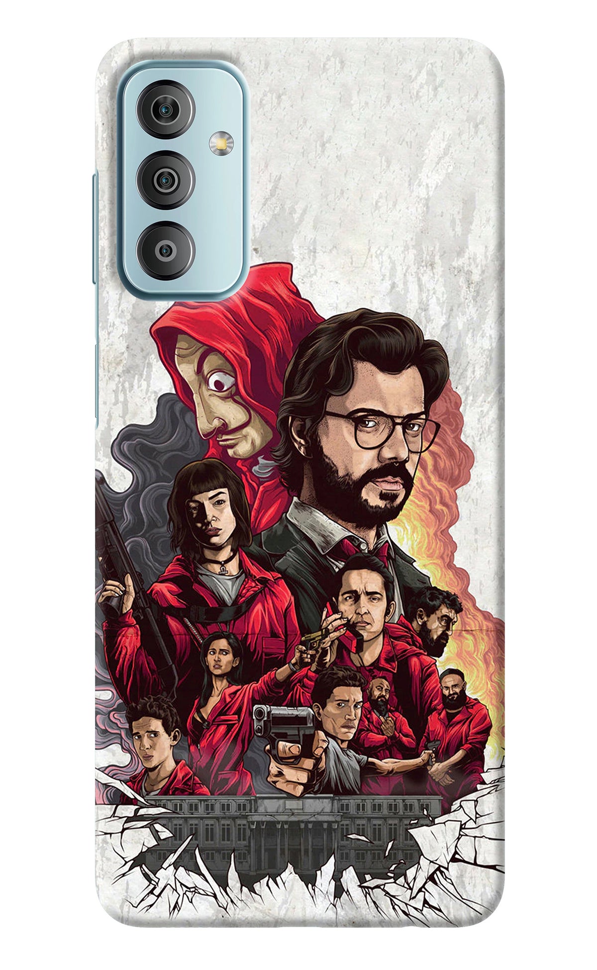 Money Heist Artwork Samsung F23 5G Back Cover