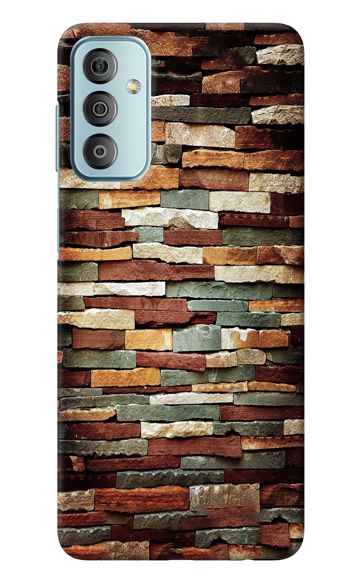 Bricks Pattern Samsung F23 5G Back Cover