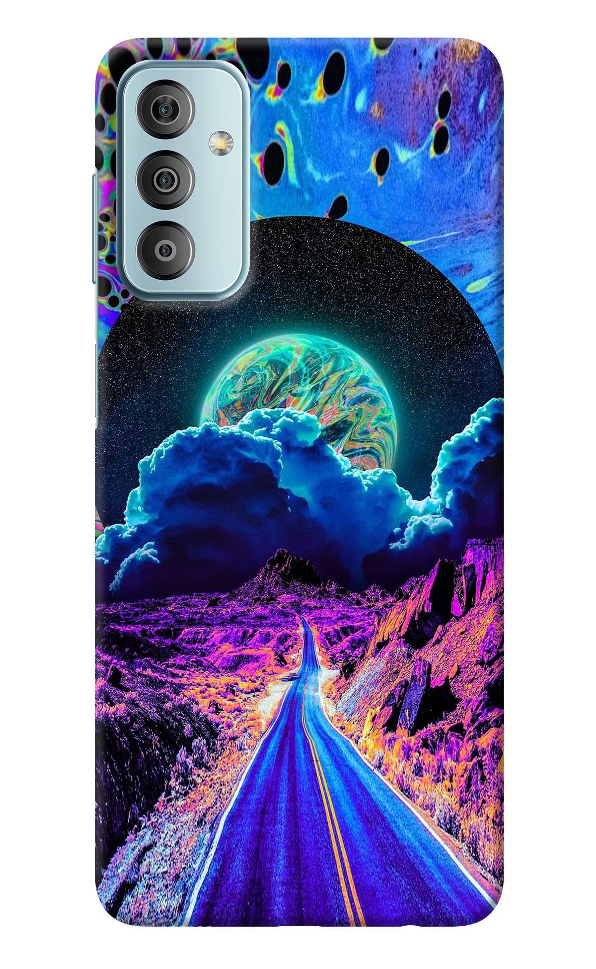 Psychedelic Painting Samsung F23 5G Back Cover