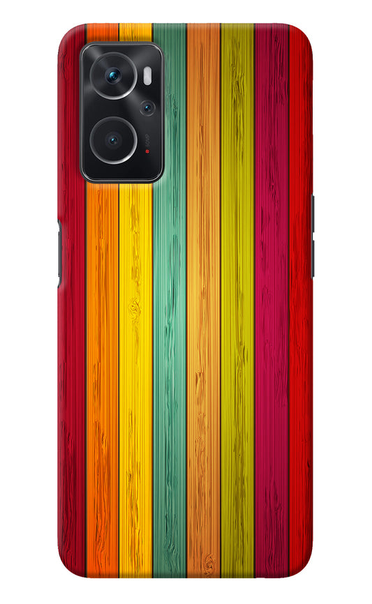 Multicolor Wooden Oppo K10 4G Back Cover