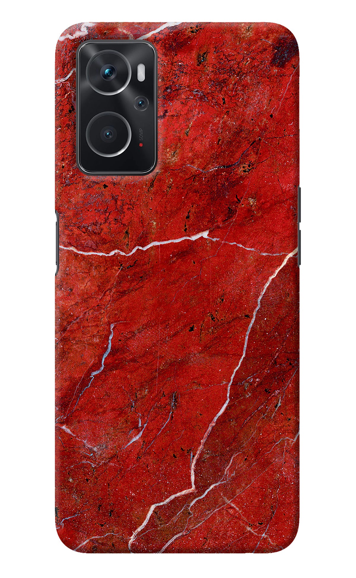 Red Marble Design Oppo K10 4G Back Cover