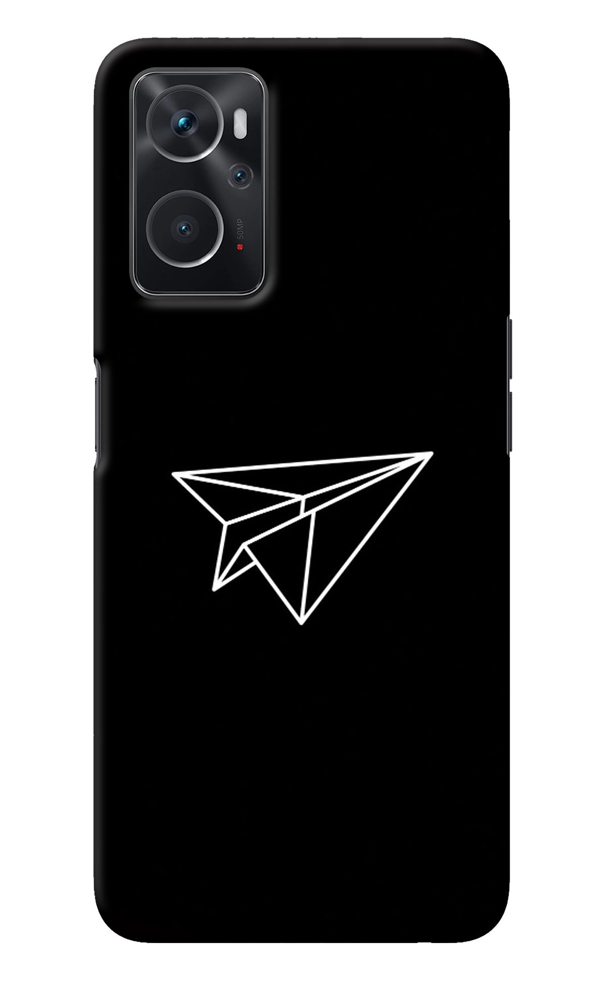 Paper Plane White Oppo K10 4G Back Cover