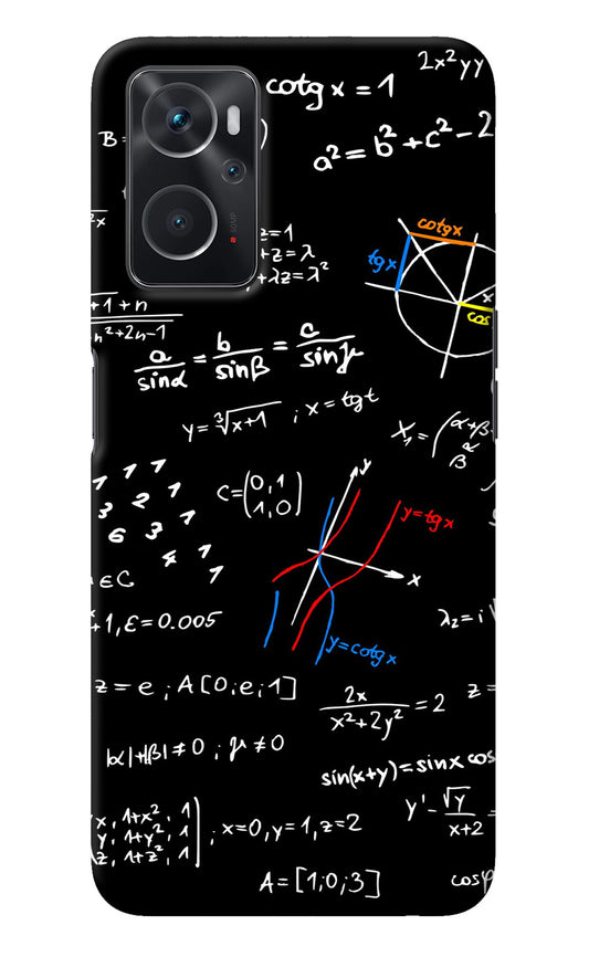 Mathematics Formula Oppo K10 4G Back Cover