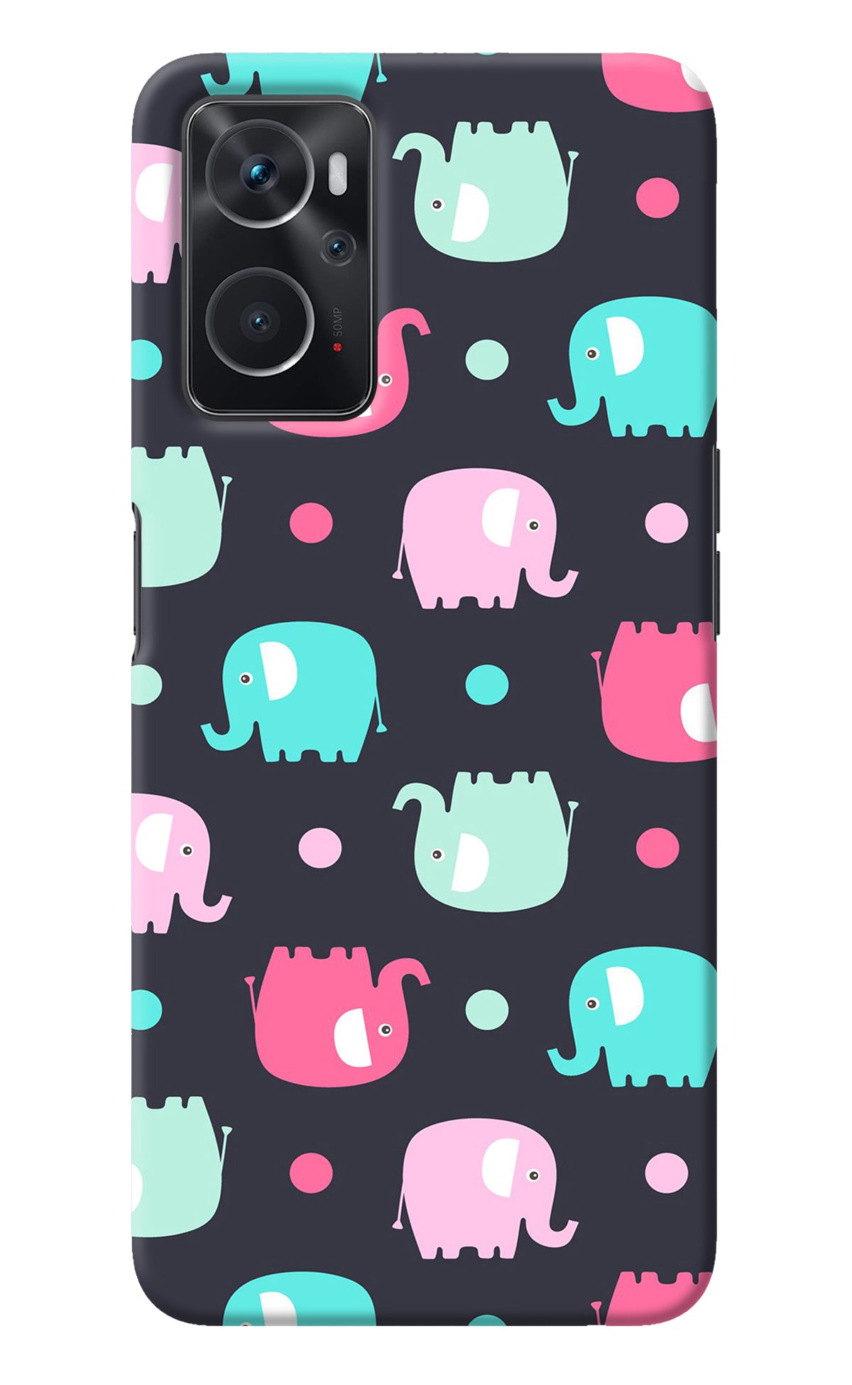 Elephants Oppo K10 4G Back Cover