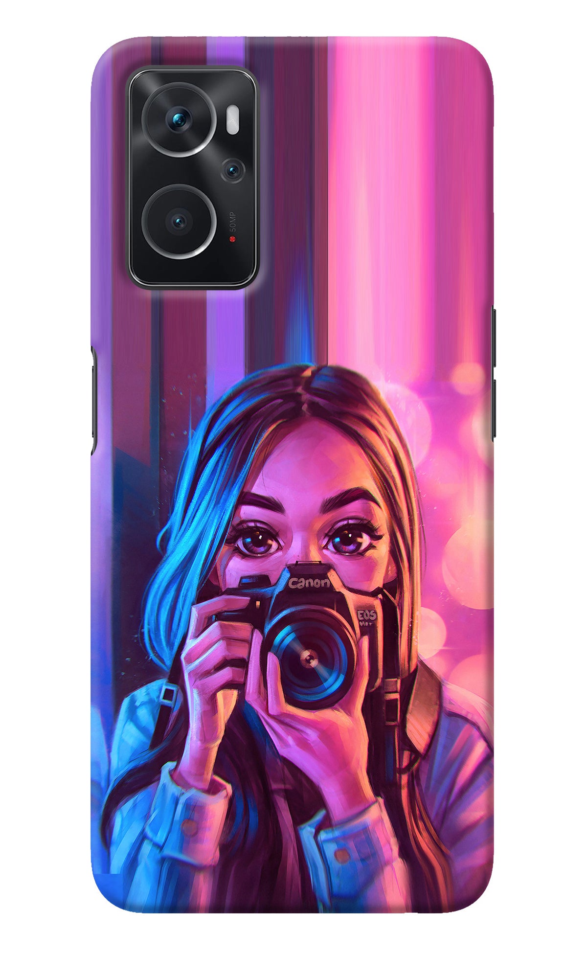 Girl Photographer Oppo K10 4G Back Cover