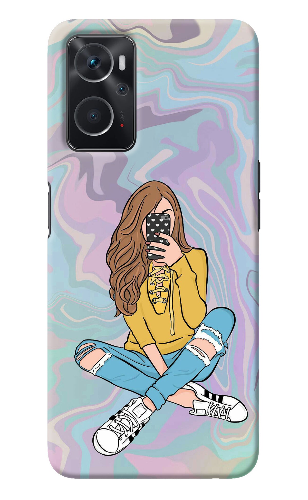 Selfie Girl Oppo K10 4G Back Cover