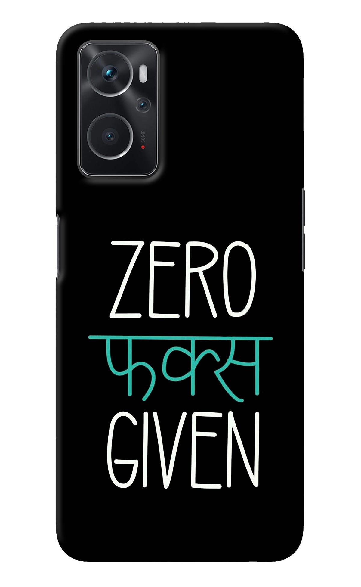 Zero Fucks Given Oppo K10 4G Back Cover