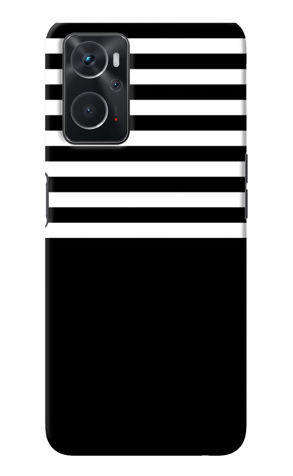 Black and White Print Oppo K10 4G Back Cover