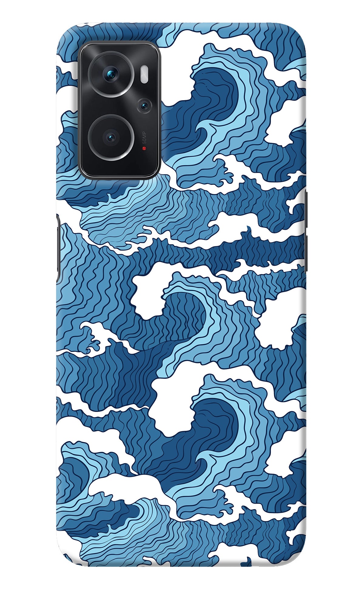 Blue Waves Oppo K10 4G Back Cover