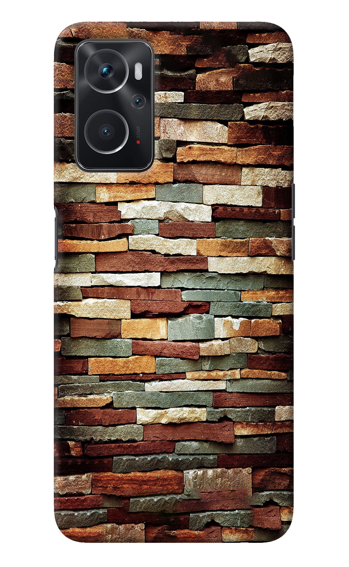 Bricks Pattern Oppo K10 4G Back Cover