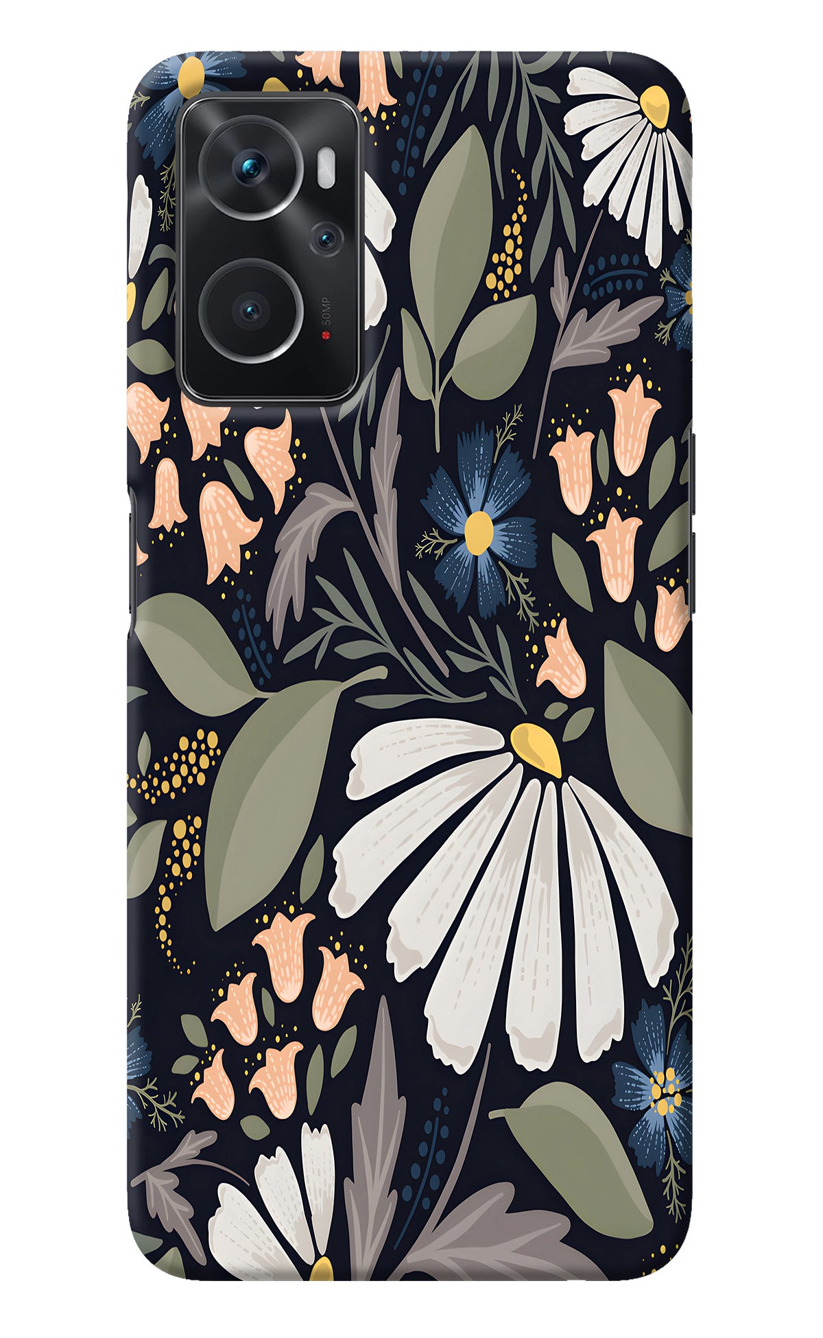 Flowers Art Oppo K10 4G Back Cover