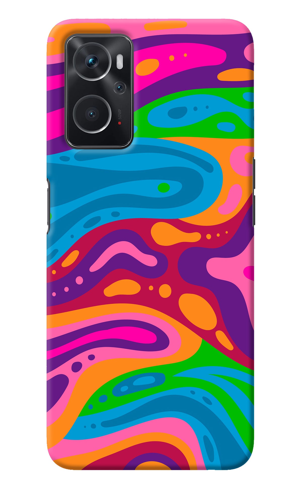 Trippy Pattern Oppo K10 4G Back Cover