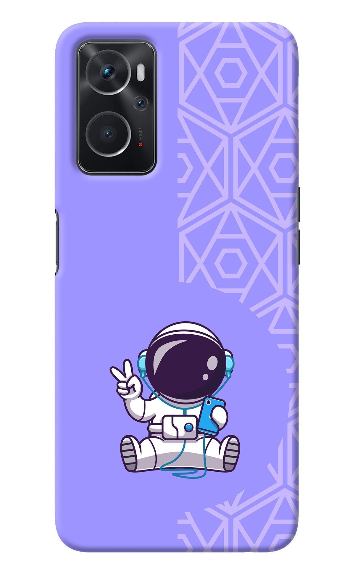 Cute Astronaut Chilling Oppo K10 4G Back Cover