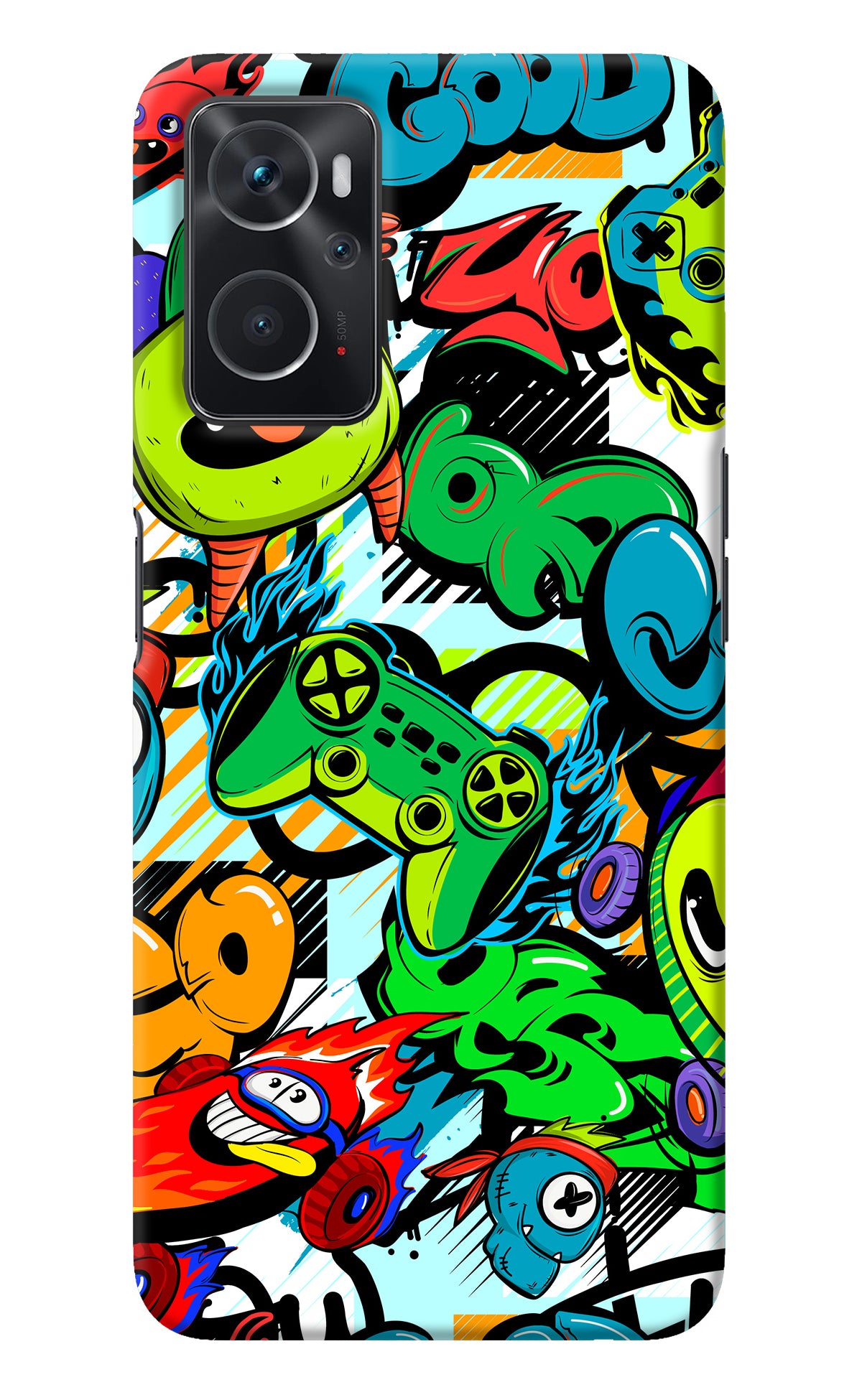 Game Doodle Oppo K10 4G Back Cover