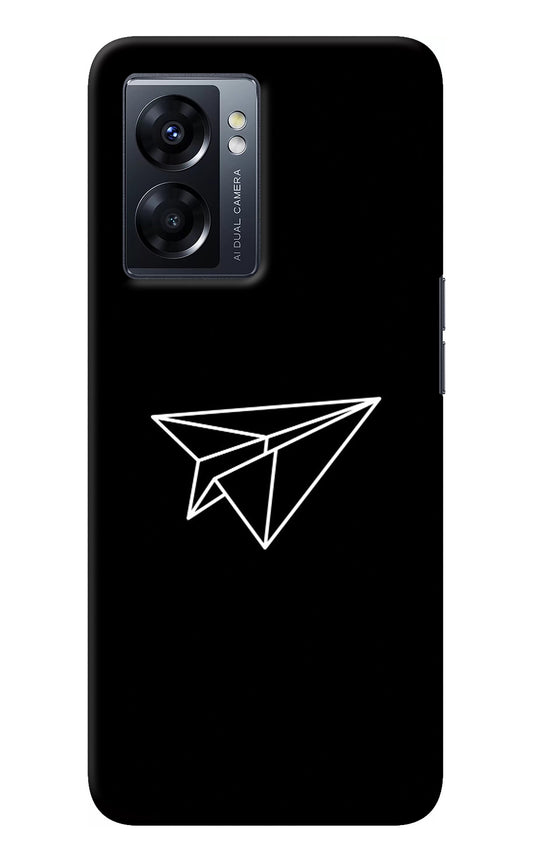 Paper Plane White Oppo K10 5G Back Cover