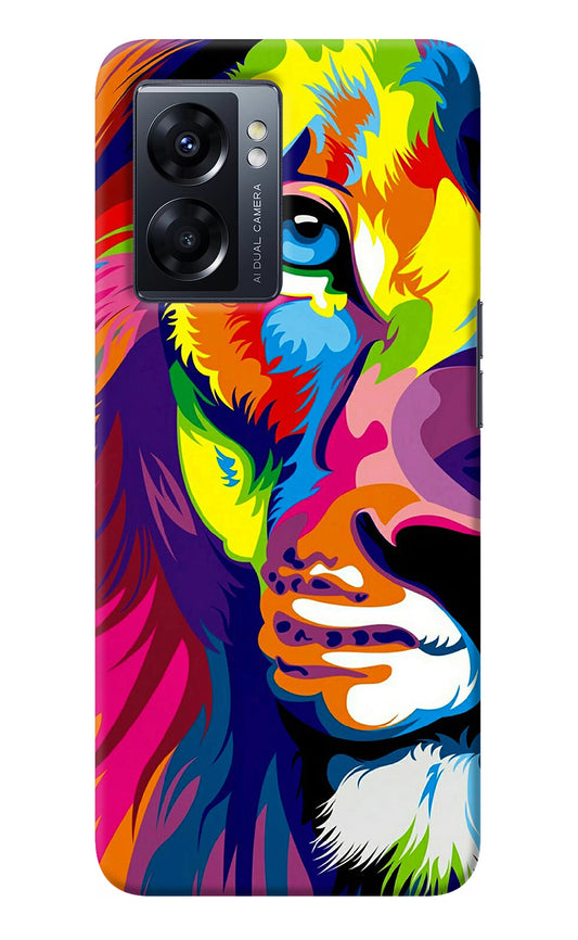 Lion Half Face Oppo K10 5G Back Cover