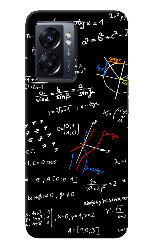 Mathematics Formula Oppo K10 5G Back Cover