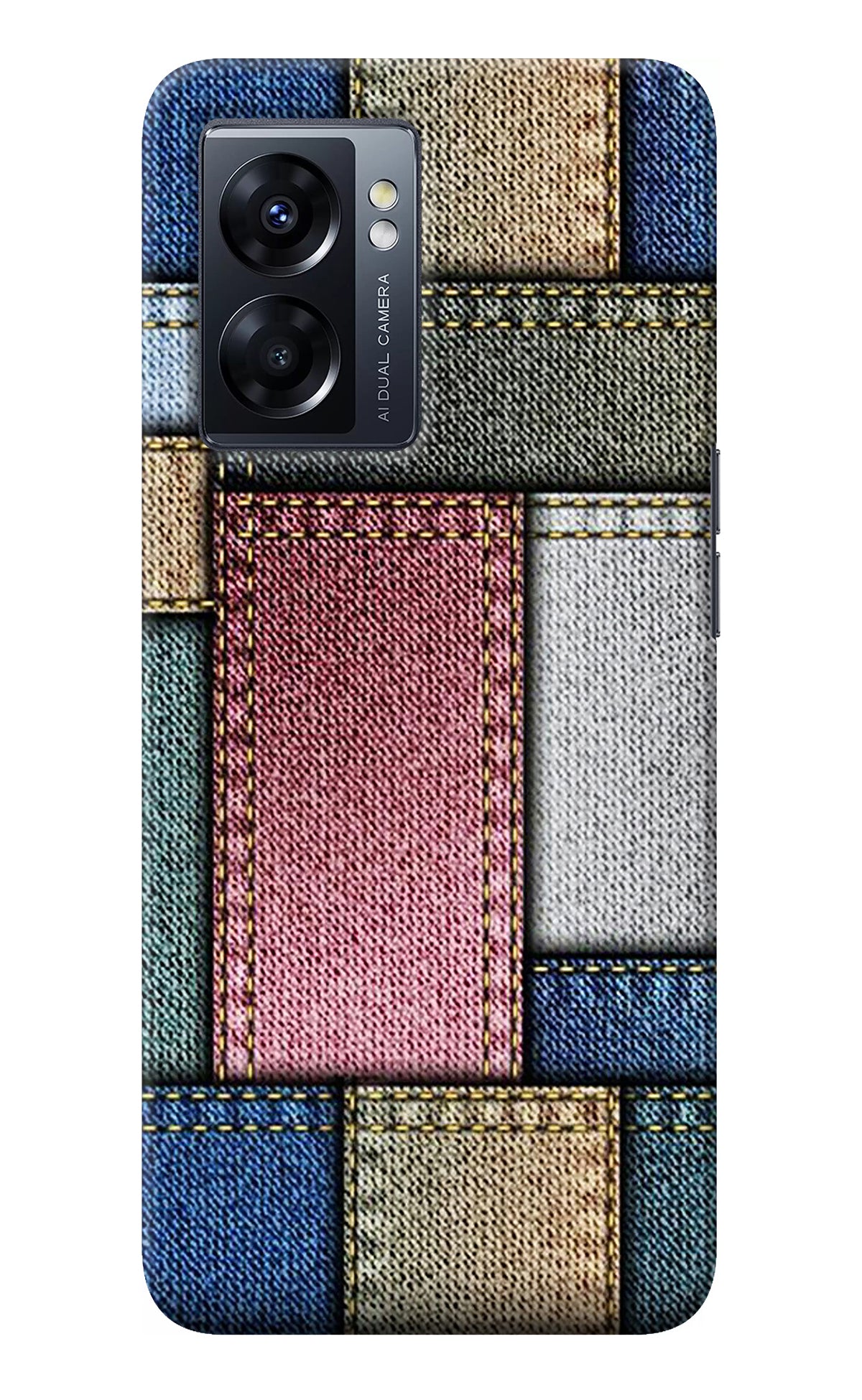 Multicolor Jeans Oppo K10 5G Back Cover