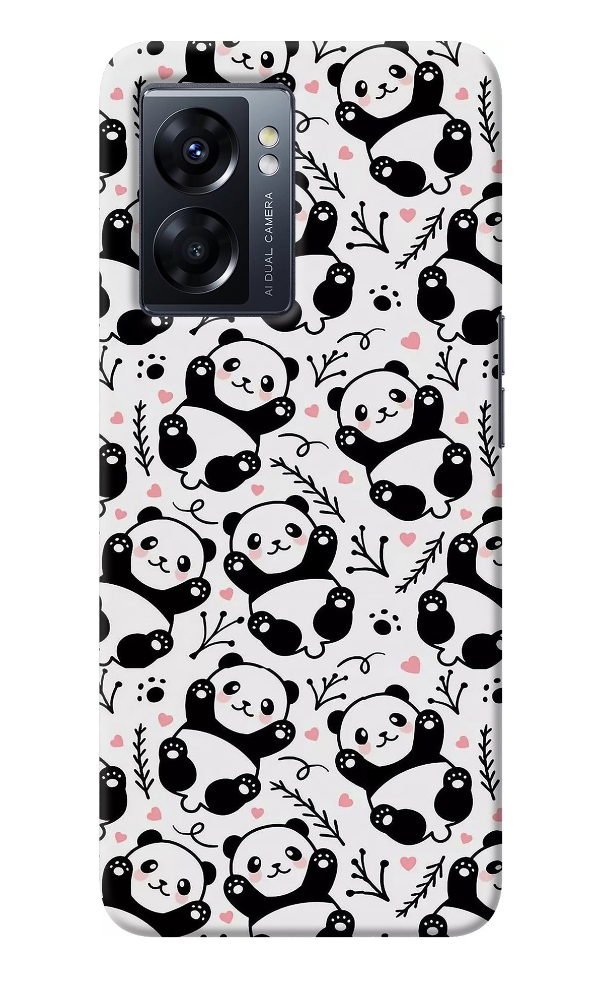 Cute Panda Oppo K10 5G Back Cover