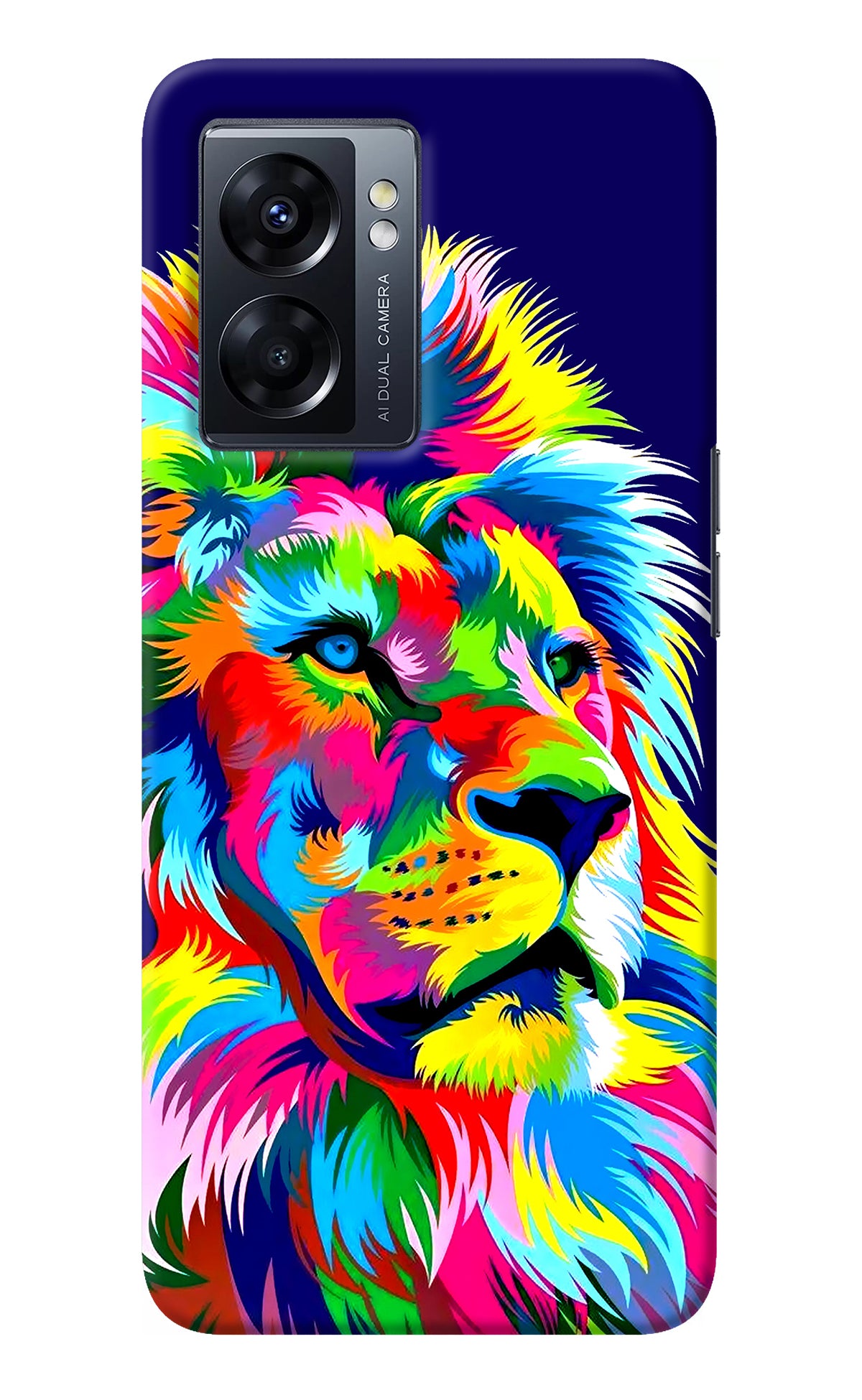 Vector Art Lion Oppo K10 5G Back Cover