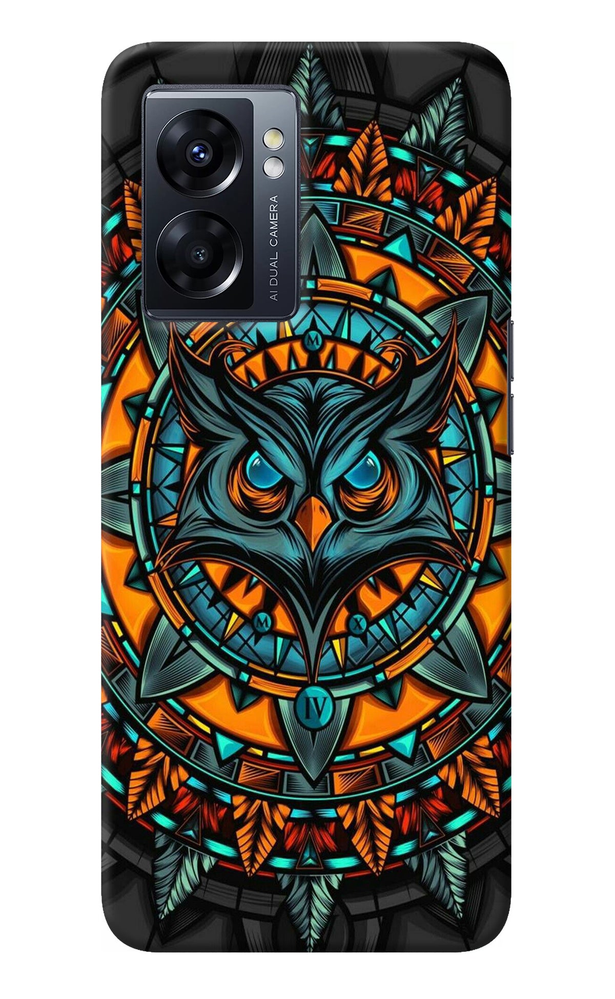 Angry Owl Art Oppo K10 5G Back Cover