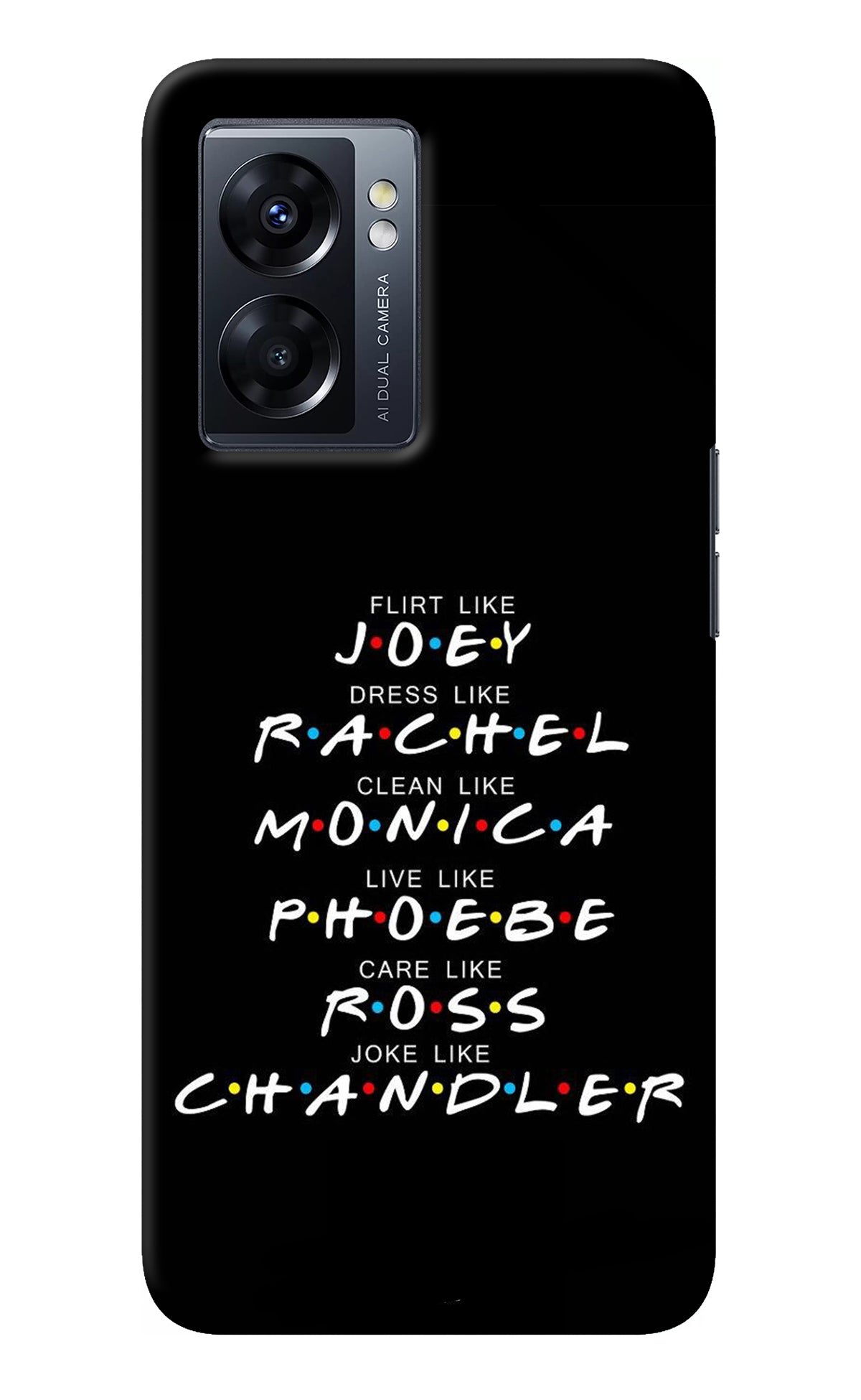 FRIENDS Character Oppo K10 5G Back Cover