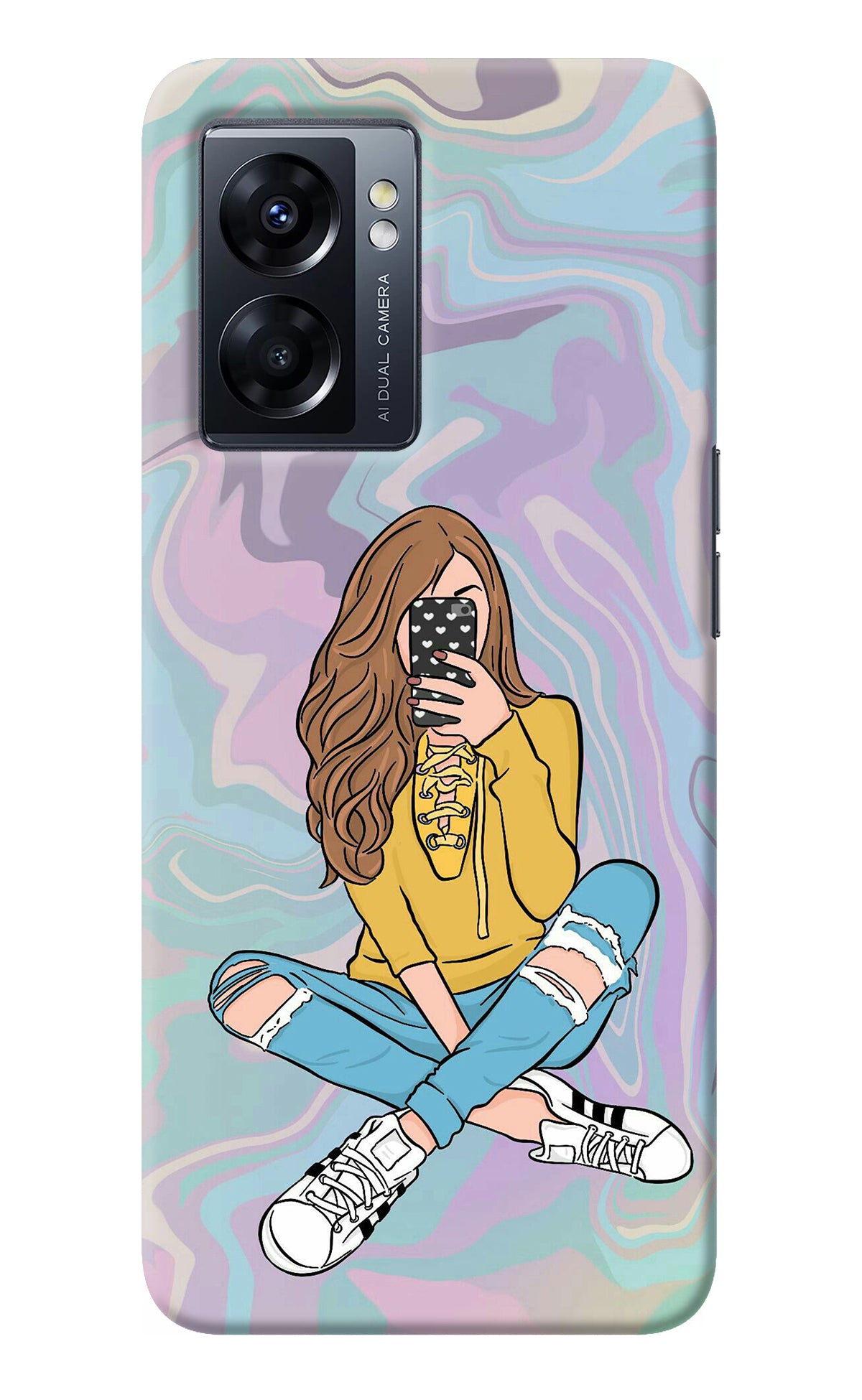 Selfie Girl Oppo K10 5G Back Cover