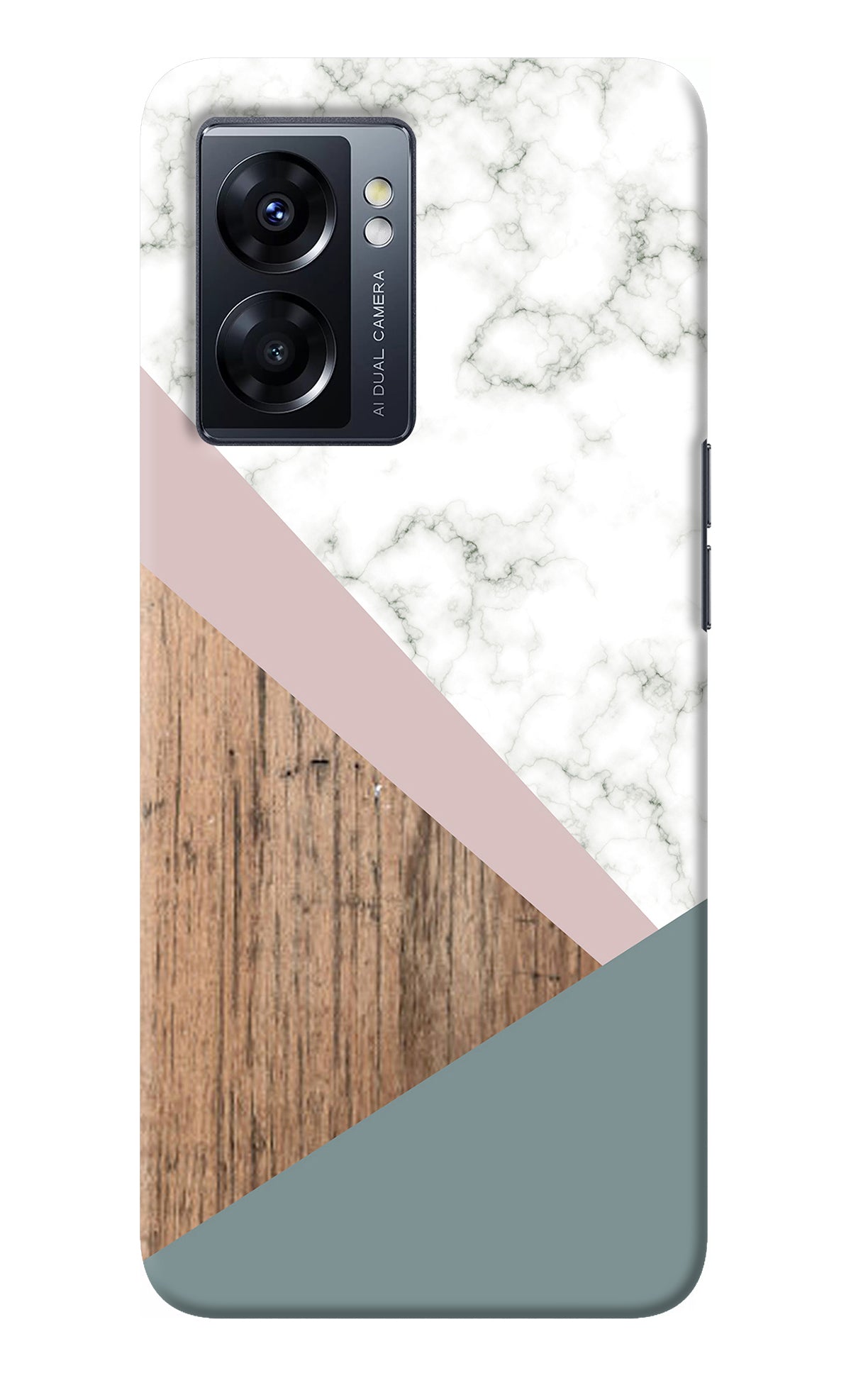 Marble wood Abstract Oppo K10 5G Back Cover