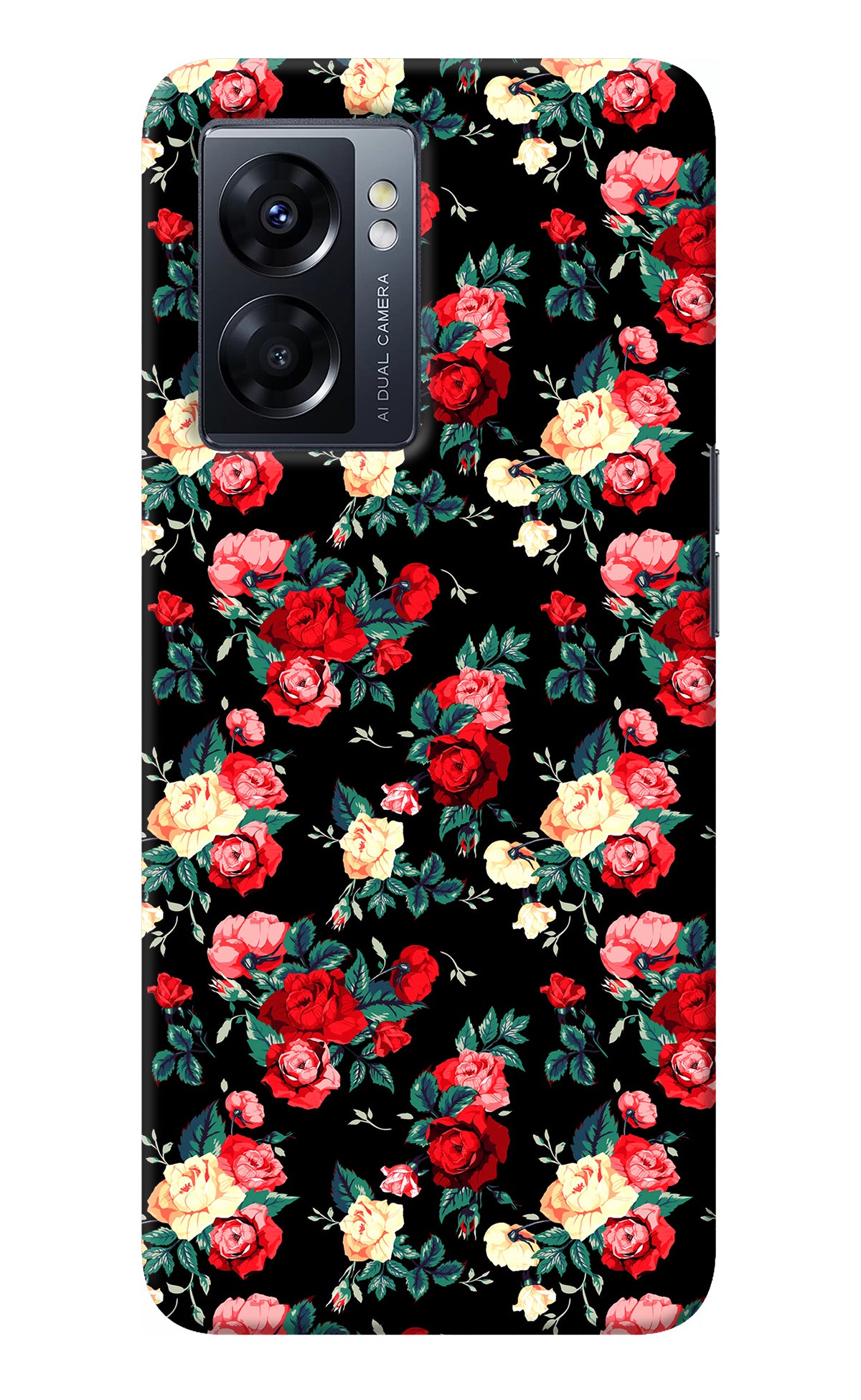 Rose Pattern Oppo K10 5G Back Cover