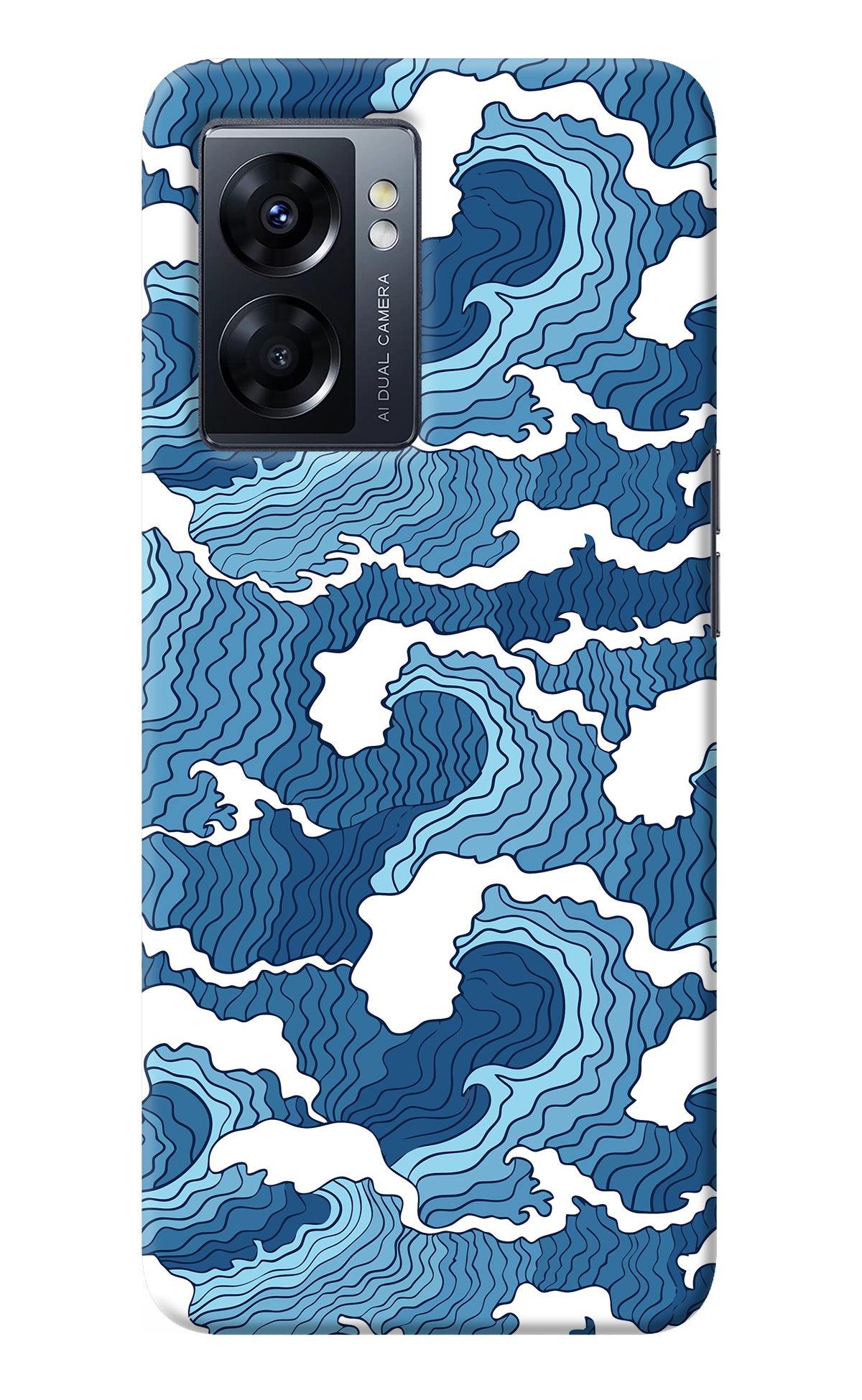 Blue Waves Oppo K10 5G Back Cover