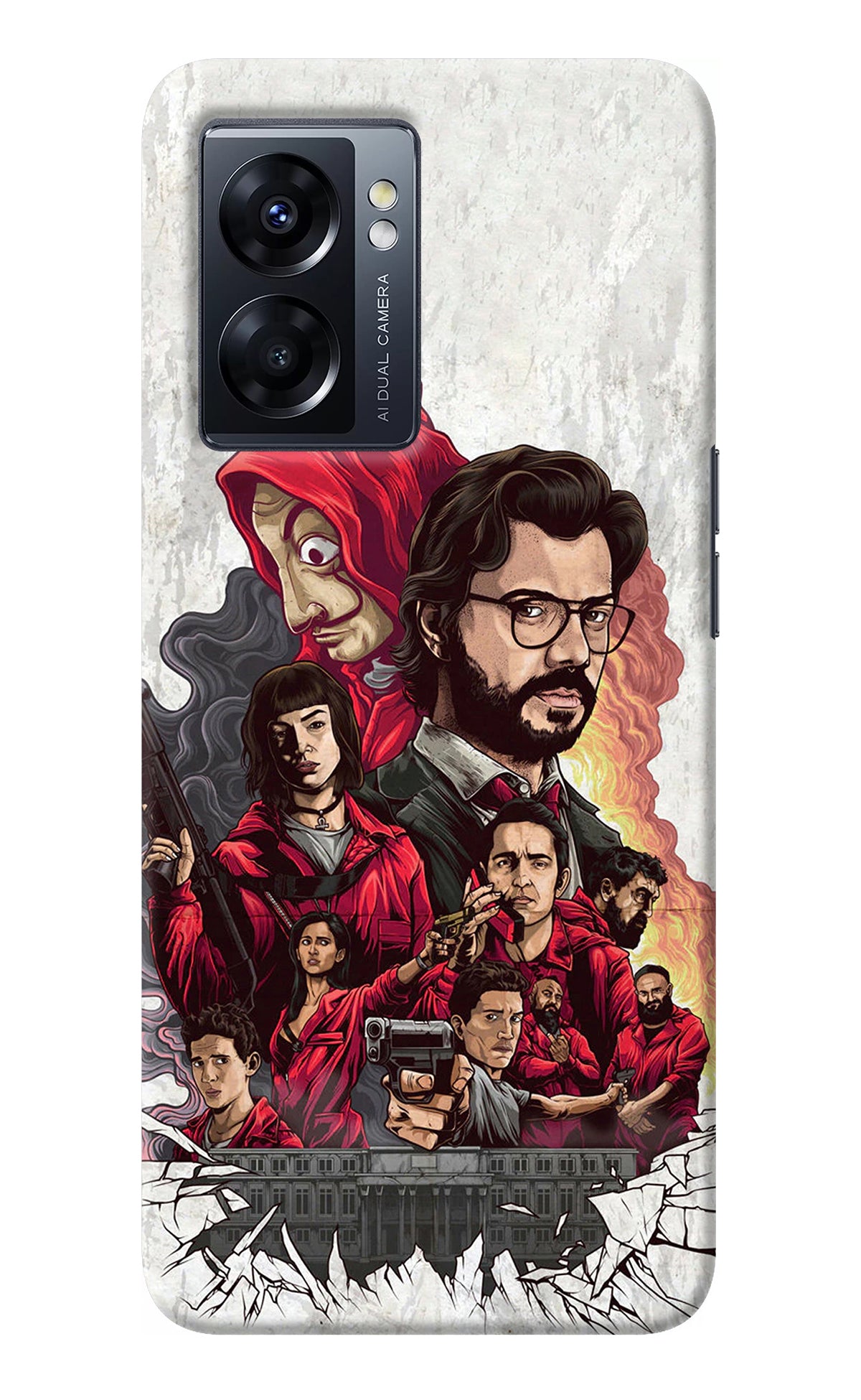 Money Heist Artwork Oppo K10 5G Back Cover