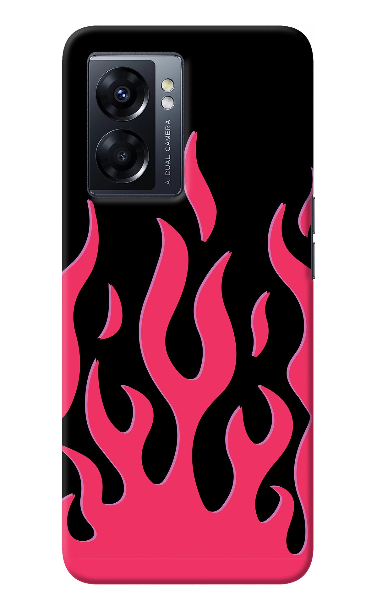 Fire Flames Oppo K10 5G Back Cover