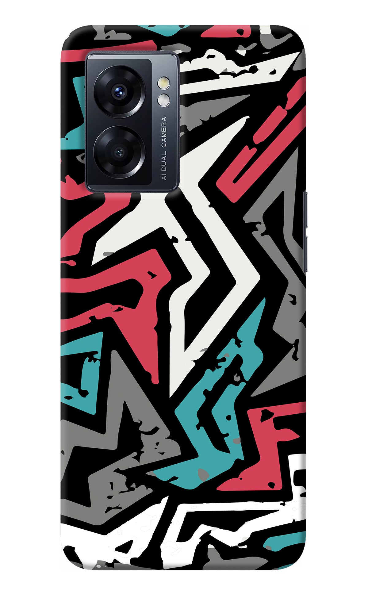 Geometric Graffiti Oppo K10 5G Back Cover