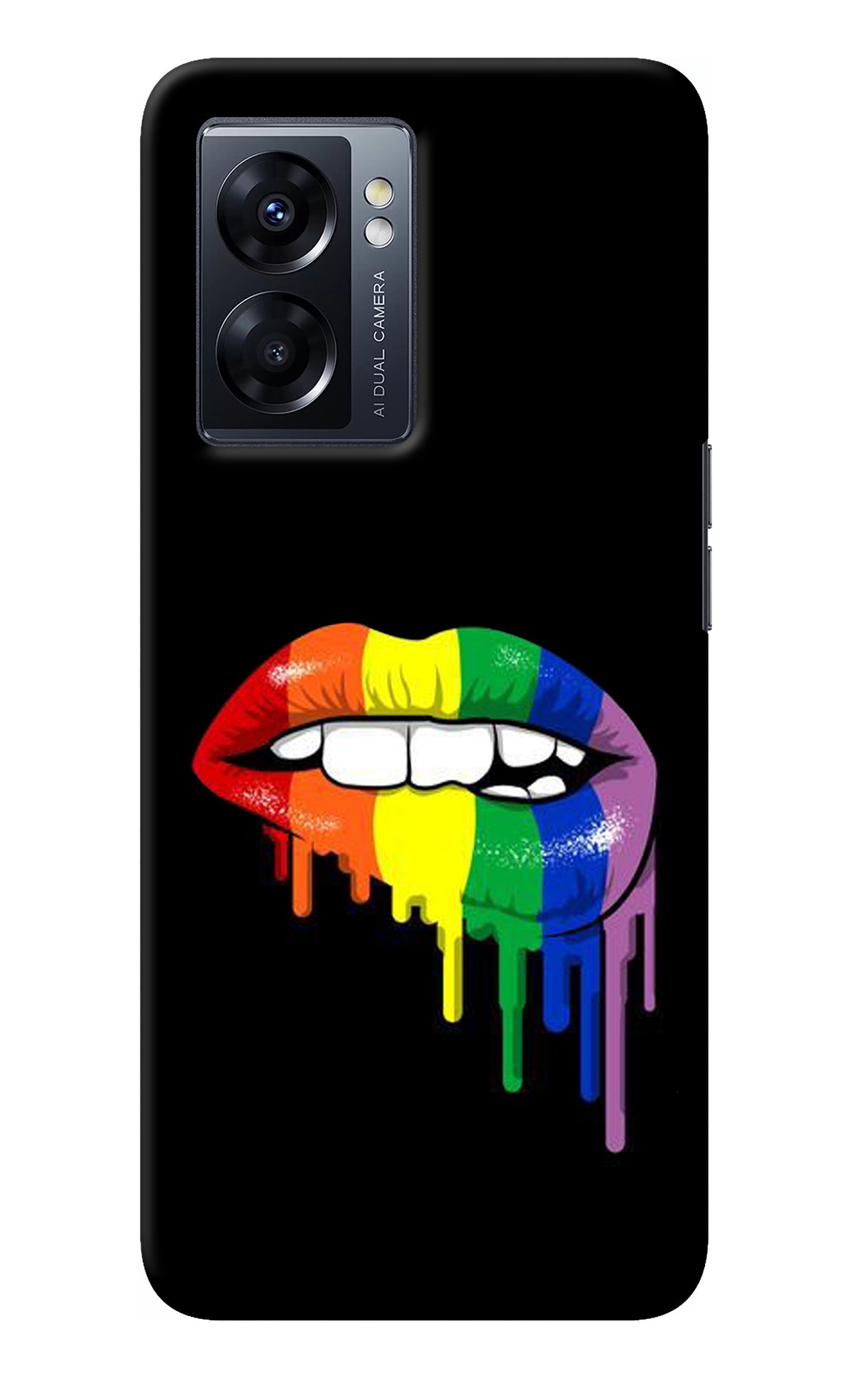 Lips Biting Oppo K10 5G Back Cover