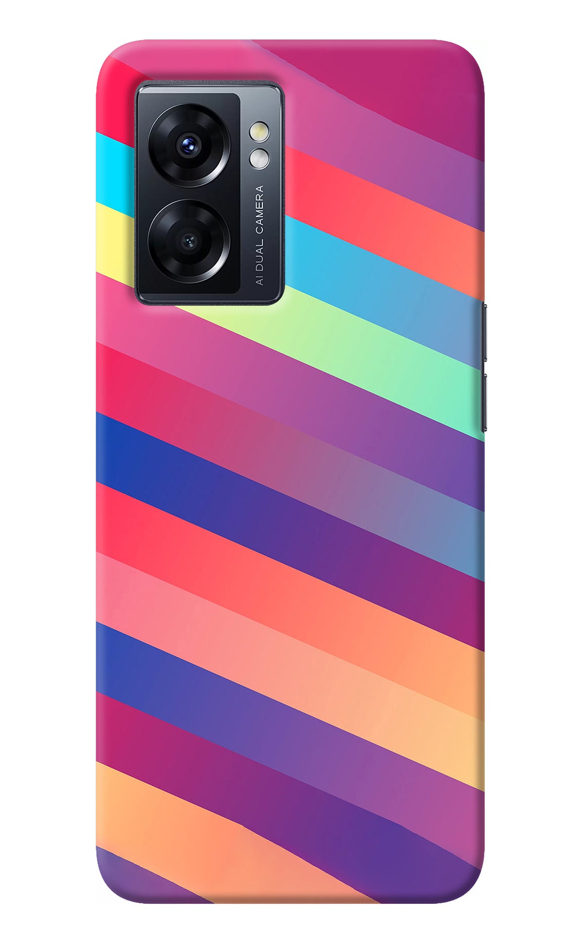 Stripes color Oppo K10 5G Back Cover