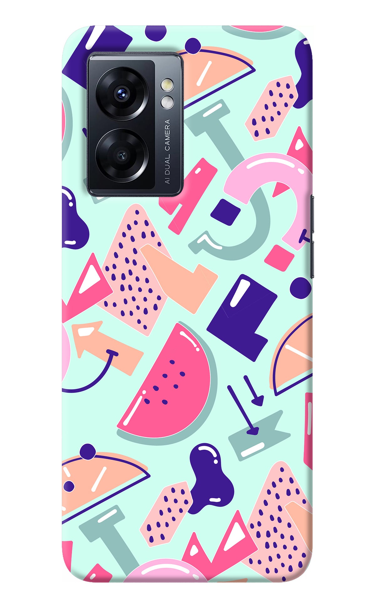 Doodle Pattern Oppo K10 5G Back Cover