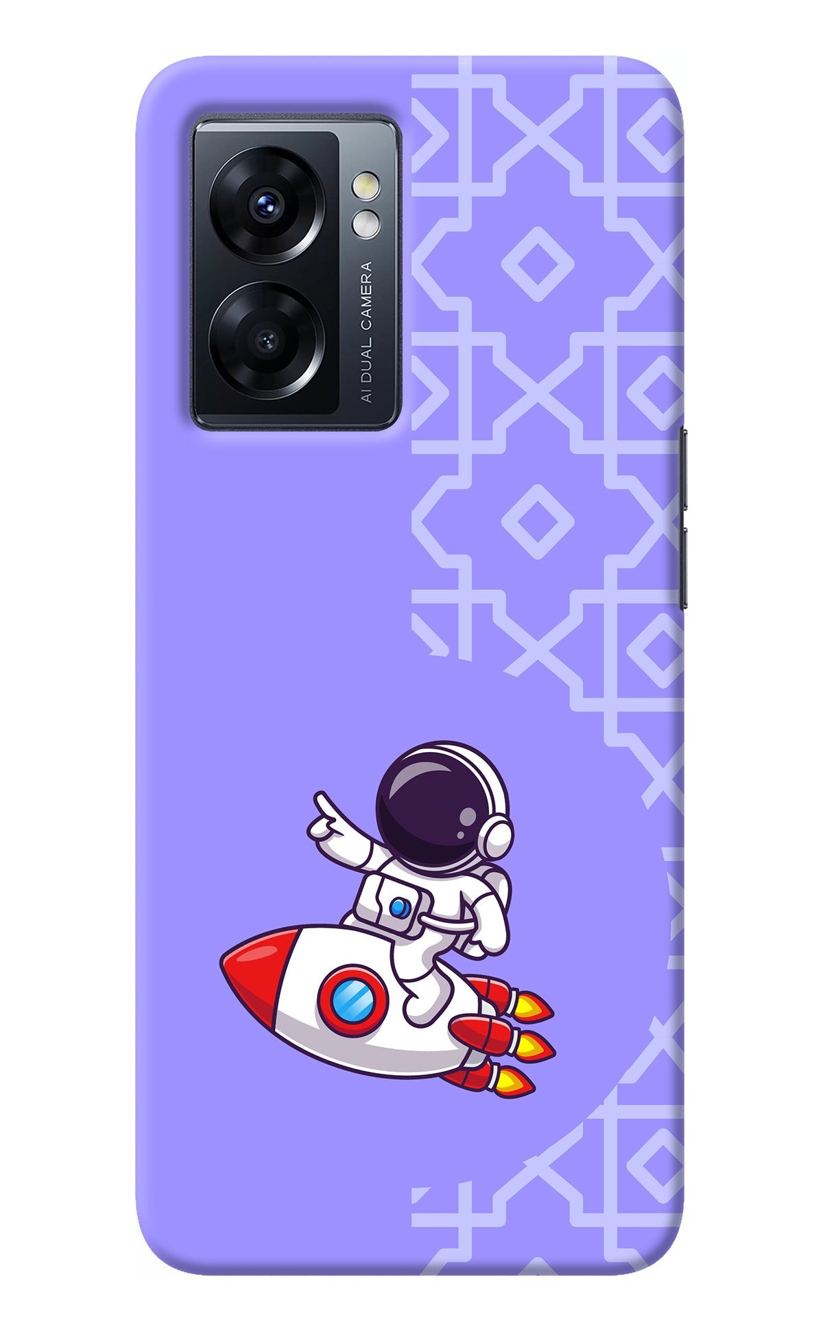 Cute Astronaut Oppo K10 5G Back Cover