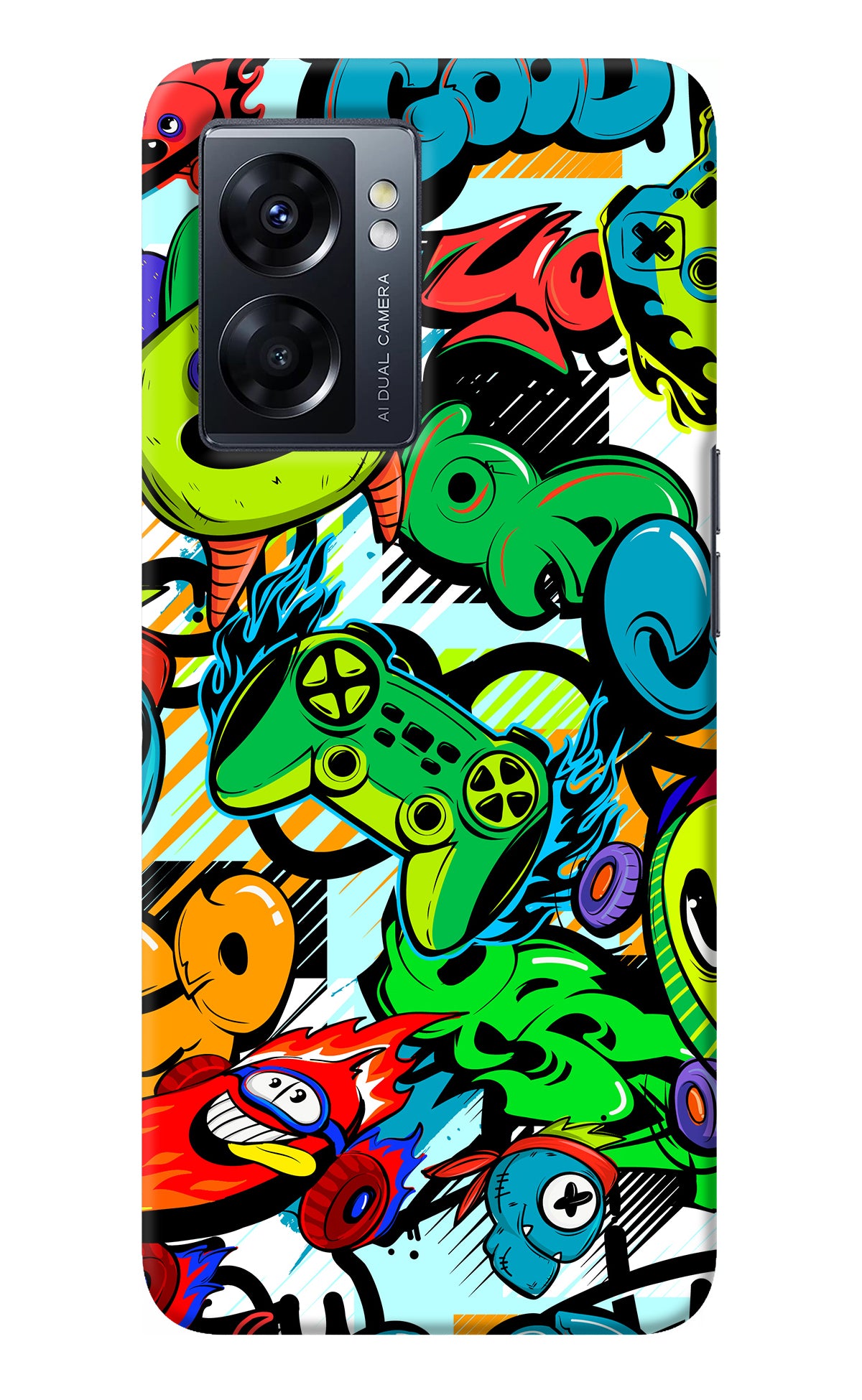 Game Doodle Oppo K10 5G Back Cover
