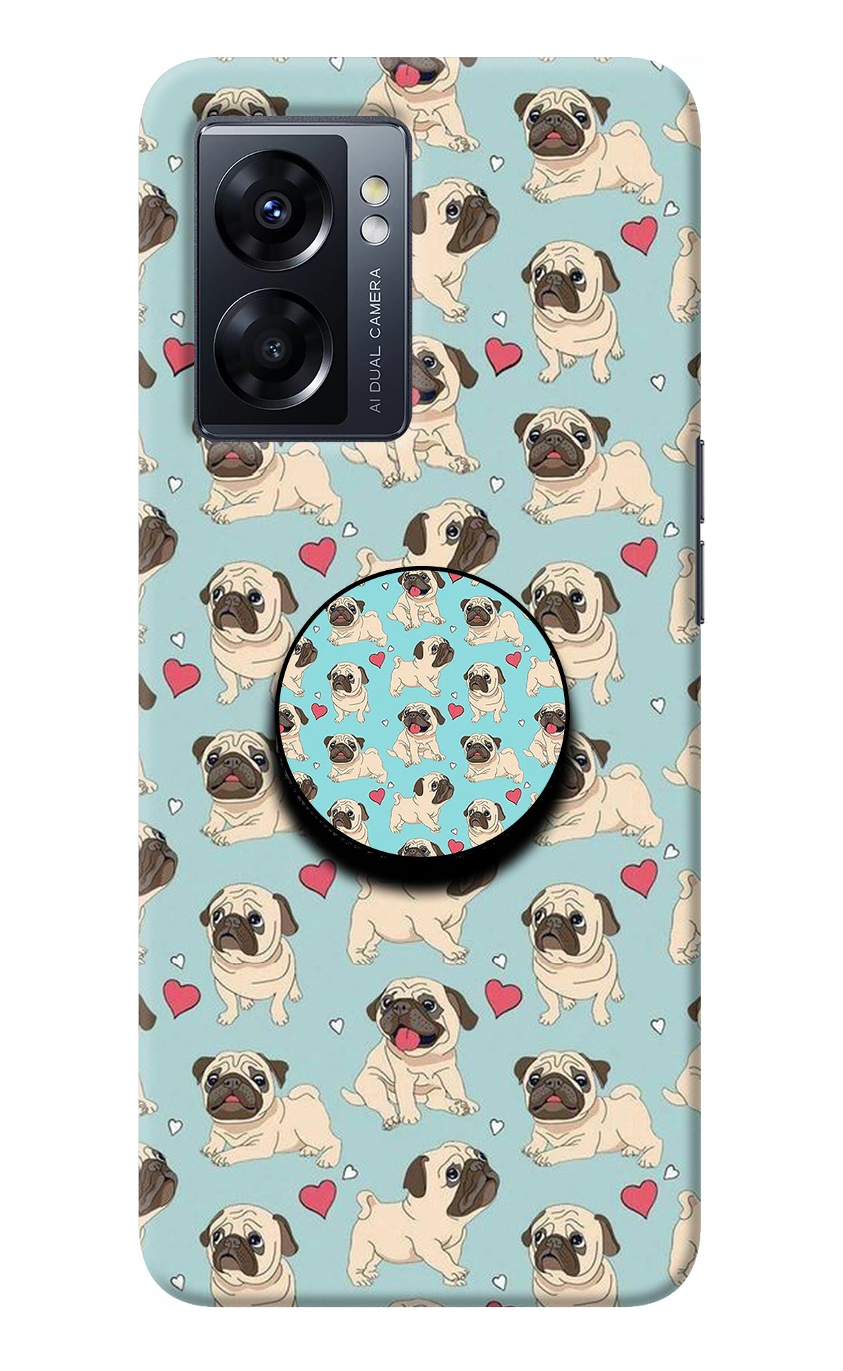 Pug Dog Oppo K10 5G Pop Case