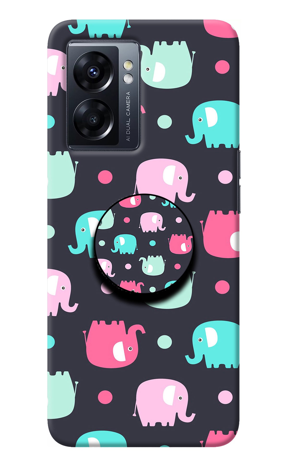 Baby Elephants Oppo K10 5G Pop Case