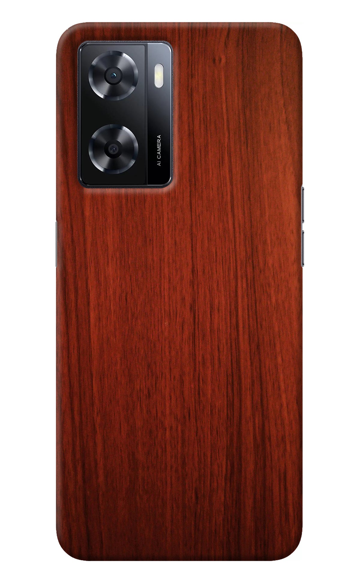 Wooden Plain Pattern Oppo A57 2022 Back Cover