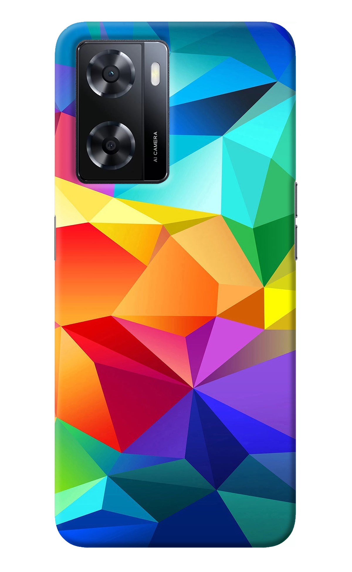 Abstract Pattern Oppo A57 2022 Back Cover