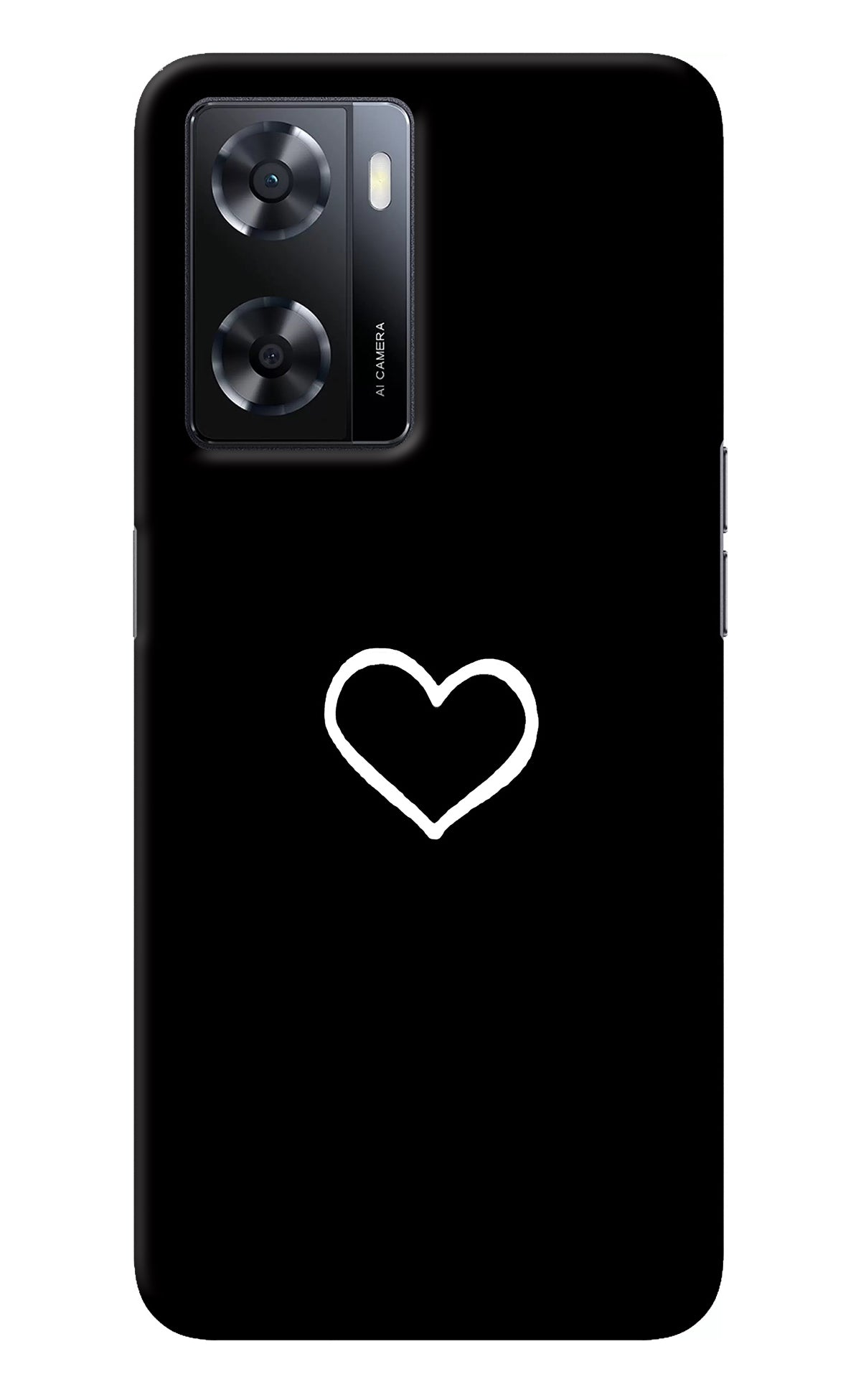 Heart Oppo A57 2022 Back Cover