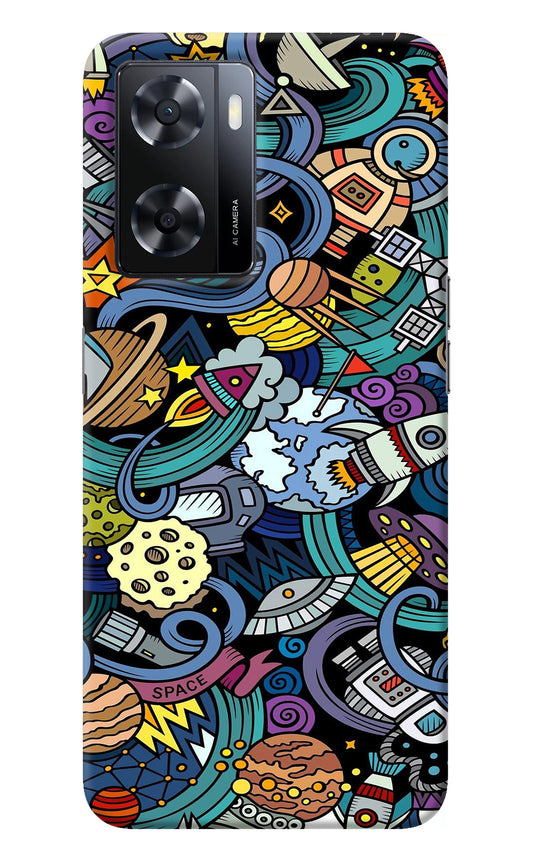 Space Abstract Oppo A57 2022 Back Cover