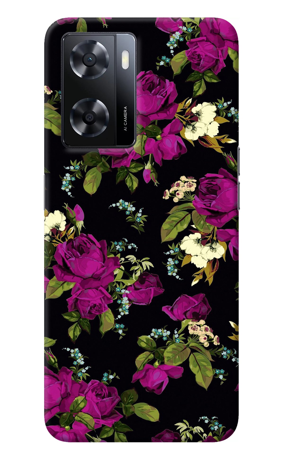 Flowers Oppo A57 2022 Back Cover