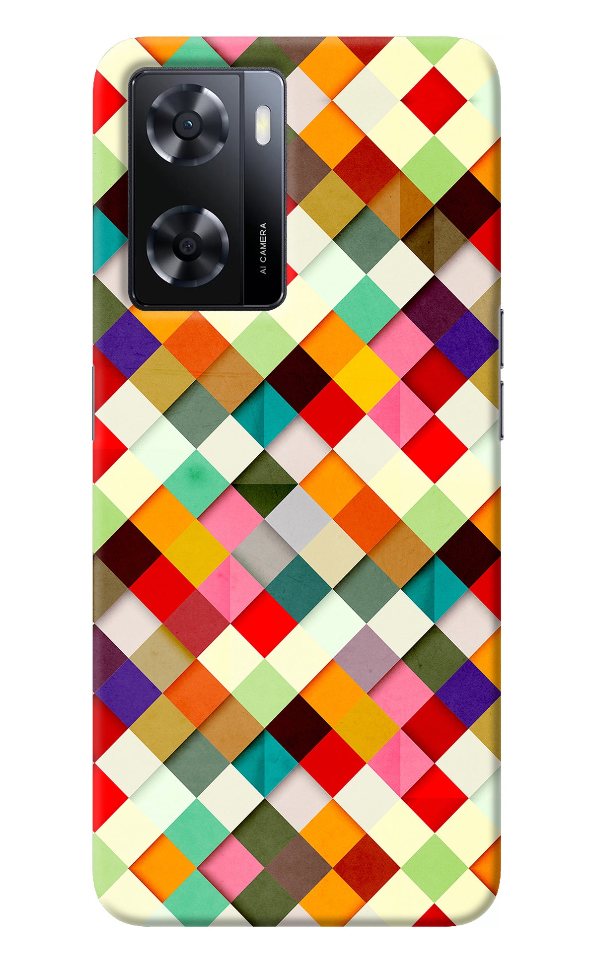 Geometric Abstract Colorful Oppo A57 2022 Back Cover