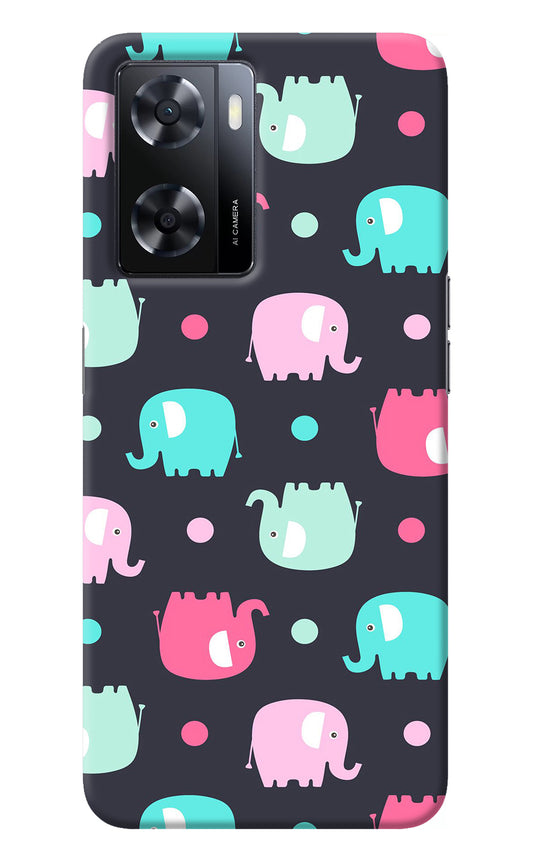 Elephants Oppo A57 2022 Back Cover