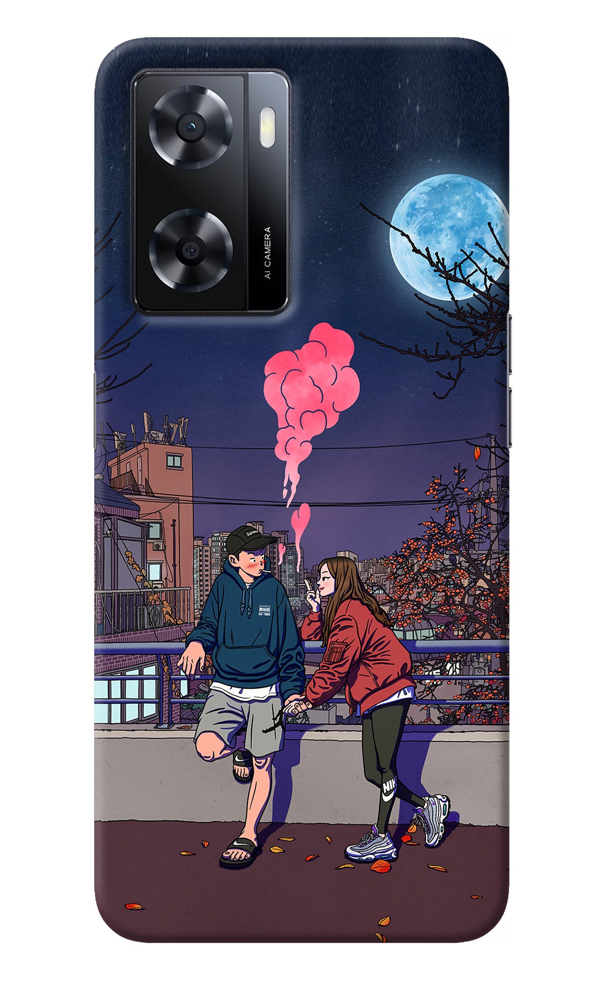 Chilling Couple Oppo A57 2022 Back Cover