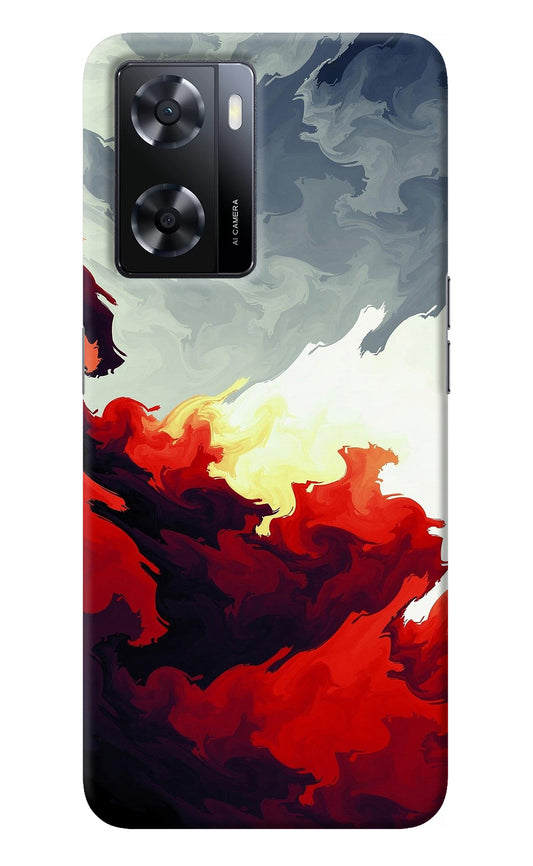 Fire Cloud Oppo A57 2022 Back Cover